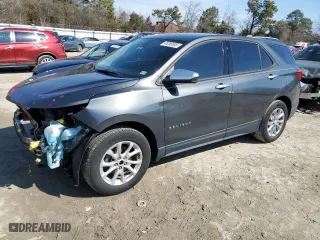 2019 Chevrolet Equinox LS with VIN 3GNAXHEV4KL150984, listed as a Copart auction lot 45286505 with 97,336 mi miles and Salvage Title. Bid and sale history available at carsss.com. Image 1.