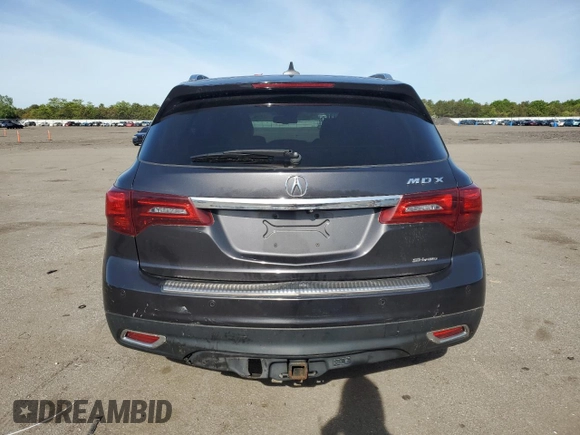 2014 Acura MDX Advance with VIN 5FRYD4H84EB047743, listed as a Copart auction lot 56461905 with 130,525 mi miles and Salvage title. Bid and sale history available at DreamBid. Image 6.