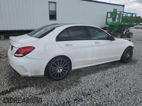 2017 Mercedes-Benz C C 300 with VIN 55SWF4JB9HU232141, listed as a Copart auction lot 52758905 with 86,645 mi miles and Salvage Title. Bid and sale history available at carsss.com. Image 3.