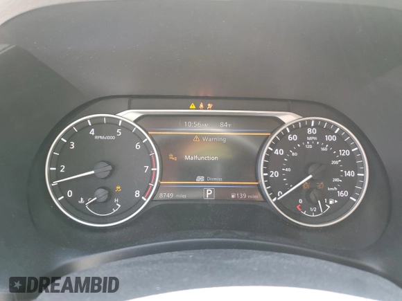 2024 Nissan Sentra SR with VIN 3N1AB8DV2RY362145, listed as a Copart auction lot 54301025 with 8,749 mi miles and Salvage title. Bid and sale history available at DreamBid. Image 9.