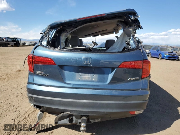 2016 Honda Pilot EX-L with VIN 5FNYF6H5XGB069066, listed as a Copart auction lot 49676225 with 78,283 mi miles and Salvage Title. Bid and sale history available at DreamBid. Image 6.