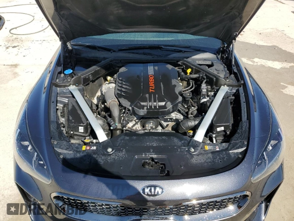 2018 Kia Stinger GT with VIN KNAE35LCXJ6040453, listed as a Copart auction lot 46859275 with 19,373 mi miles and Salvage Title. Bid and sale history available at carsss.com. Image 11.