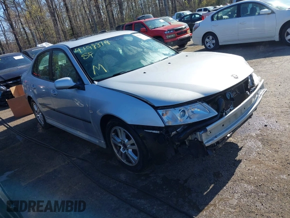 2006 Saab 9-3 with VIN YS3FD49Y861130134, listed as a IAAI auction lot 41983718 with 144,024 mi miles. Bid and sale history available at carsss.com. Image 1.
