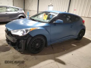 2016 Hyundai Veloster Turbo z VIN KMHTC6AEXGU261295, wystawiony jako Copart lot #58144345 z przebiegiem 127 831 mil mil oraz Szkoda całkowita • Salvage title. Historia ofert i sprzedaży dostępna na DreamBid. Obrazek 1.
