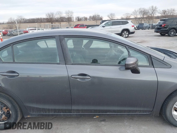 2015 Honda Civic Sedan LX with VIN 19XFB2F59FE258410, listed as a IAAI auction lot 41846497 with 204,917 mi miles. Bid and sale history available at carsss.com. Image 13.