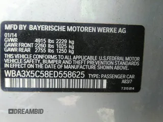 2014 BMW 3 Series 328i Gran Turismo xDrive z VIN WBA3X5C58ED558625, wystawiony jako IAAI lot #42473401 z przebiegiem 106 419 mil mil oraz . Historia ofert i sprzedaży dostępna na DreamBid. Obrazek 9.
