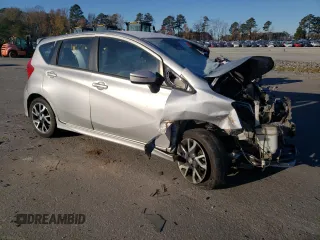 2015 Nissan Note SR with VIN 3N1CE2CP9FL366119, listed as a Copart auction lot 84079564 with Not provided miles and Salvage title. Bid and sale history available at DreamBid. Image 4.