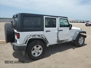 2015 Jeep Wrangler Unlimited Sport with VIN 1C4BJWDG2FL545561, listed as a Copart auction lot 60574045 with 83,592 mi miles and Salvage title. Bid and sale history available at DreamBid. Image 3.