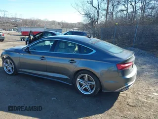2021 Audi A5 Sportback S line Premium Plus with VIN WAUFACF52MA047877, listed as a IAAI auction lot 41643604 with 34,912 mi miles. Bid and sale history available at carsss.com. Image 3.