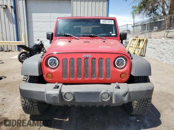 2007 Jeep Wrangler X with VIN 1J4FA241X7L111017, listed as a Copart auction lot 58871815 with 118,566 mi miles and Salvage title. Bid and sale history available at DreamBid. Image 5.