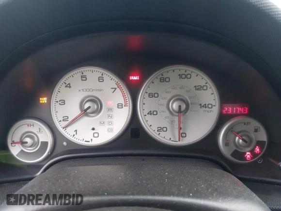 2004 Acura RSX with VIN JH4DC54874S001127, listed as a IAAI auction lot 41534984 with 231,743 mi miles. Bid and sale history available at carsss.com. Image 7.