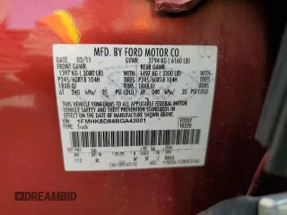 2011 Ford Explorer XLT with VIN 1FMHK8D84BGA43001, listed as a Copart auction lot 52683645 with 181,391 mi miles and Salvage Title. Bid and sale history available at carsss.com. Image 13.