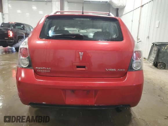 2010 Pontiac Vibe with VIN 5Y2SM6E09AZ420538, listed as a Copart auction lot 83693954 with 212,781 mi miles and Non Repairable. Bid and sale history available at carsss.com. Image 6.