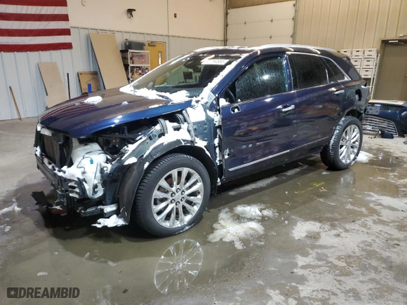 2017 Cadillac XT5 Platinum AWD with VIN 1GYKNFRS9HZ120981, listed as a Copart auction lot 41764955 with 62,240 mi miles and Salvage Title. Bid and sale history available at carsss.com. Image 1.
