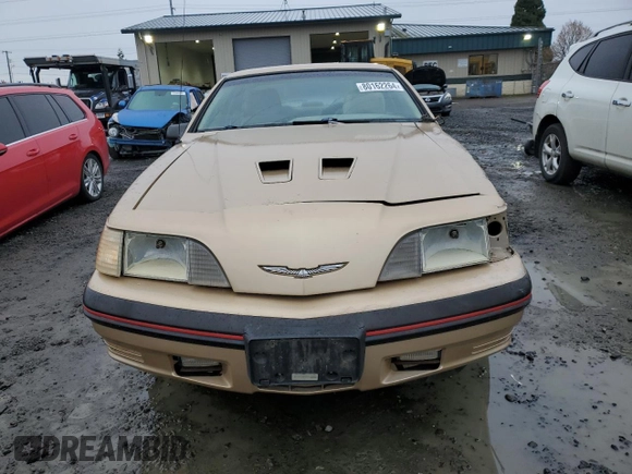 1987 Ford Thunderbird with VIN 1FABP64W7HH137025, listed as a Copart auction lot 80162264 with 137,140 mi miles and Salvage Title. Bid and sale history available at DreamBid. Image 5.