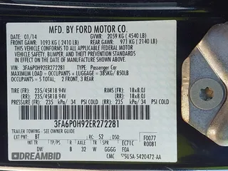 2014 Ford Fusion SE with VIN 3FA6P0H92ER272281, listed as a IAAI auction lot 41834915 with 151,004 mi miles. Bid and sale history available at carsss.com. Image 9.
