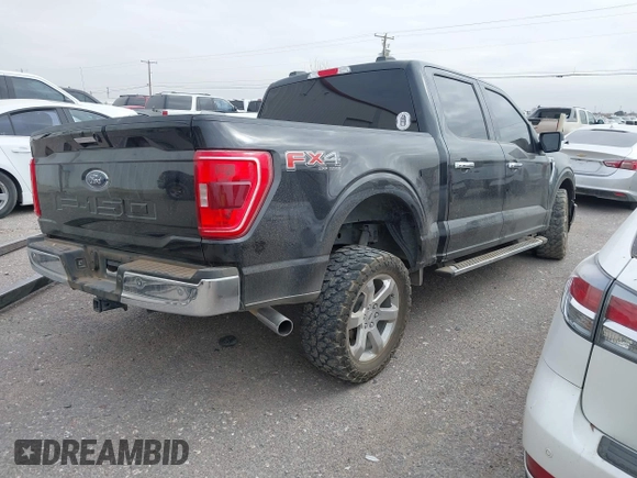 2021 Ford F-150 XL with VIN 1FTFW1E59MFA72823, listed as a IAAI auction lot 41366010 with 66,001 mi miles. Bid and sale history available at carsss.com. Image 4.