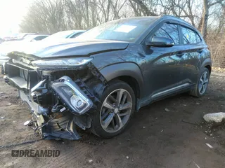2020 Hyundai Kona Ultimate with VIN KM8K53A52LU476930, listed as a IAAI auction lot 38355576 with 39,450 mi miles. Bid and sale history available at carsss.com. Image 17.