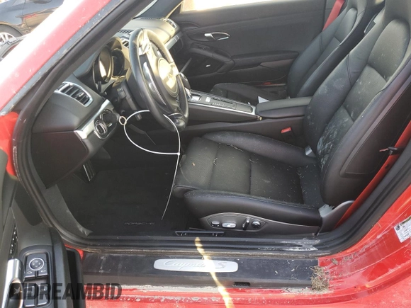 2015 Porsche Cayman S with VIN WP0AB2A80FK184769, listed as a Copart auction lot 77851604 with Not Provided miles and Salvage Title. Bid and sale history available at DreamBid. Image 7.