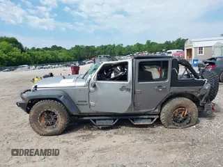 2017 Jeep Wrangler Unlimited Sport with VIN 1C4HJWDG6HL592265, listed as a IAAI auction lot 42335663 with 89,314 mi miles and . Bid and sale history available at DreamBid. Image 13.