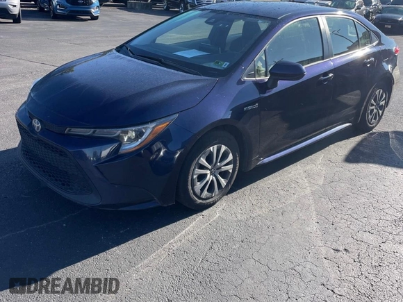 2021 Toyota Corolla Hybrid LE with VIN JTDEAMDE0MJ009233, listed as a Copart auction lot 50191765 with 212,244 mi miles and Clean Title. Bid and sale history available at carsss.com. Image 2.