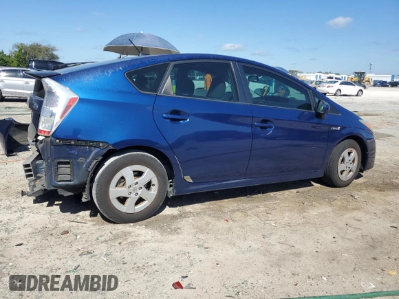 2011 Toyota Prius I with VIN JTDKN3DU7B1362431, listed as a Copart auction lot 53235155 with 117,738 mi miles and Salvage Title. Bid and sale history available at carsss.com. Image 3.