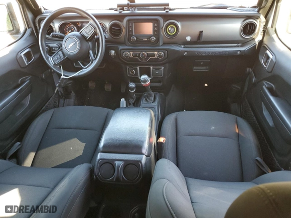 2018 Jeep Wrangler Unlimited Sport S with VIN 1C4HJXDGXJW290990, listed as a Copart auction lot 75910374 with 95,437 mi miles and Salvage Title. Bid and sale history available at carsss.com. Image 8.