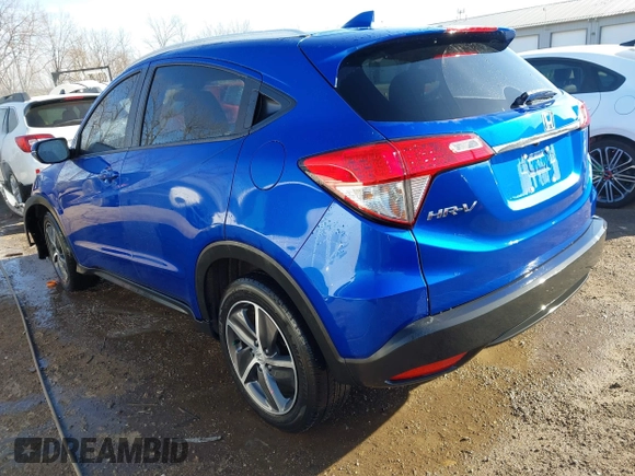 2021 Honda HR-V EX with VIN 3CZRU6H57MM752225, listed as a IAAI auction lot 41791264 with 62,972 mi miles. Bid and sale history available at carsss.com. Image 3.