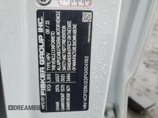2023 Fisker Ocean One с VIN VCF1ZBU22PG004182, выставлен на аукционе Copart как лот 58009435 с пробегом Не указан миль и Списание • Salvage title. История ставок и продаж доступна на DreamBid. Изображение 12.