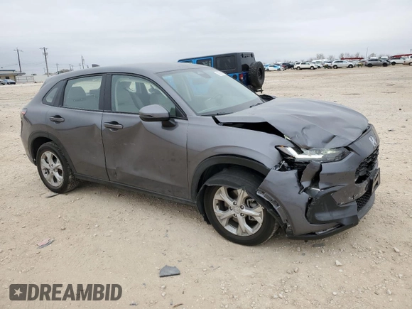 2024 Honda HR-V LX with VIN 3CZRZ1H33RM727087, listed as a Copart auction lot 42798335 with 10,722 mi miles and Salvage Title. Bid and sale history available at carsss.com. Image 4.