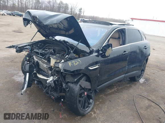 2020 Jaguar F-Pace 25t Premium with VIN SADCJ2FX4LA643433, listed as a IAAI auction lot 41791110 with Not Provided miles and . Bid and sale history available at DreamBid. Image 2.