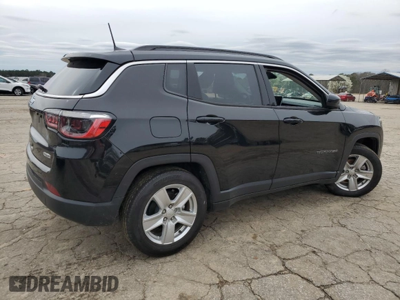 2022 Jeep Compass Altitude with VIN 3C4NJCBB4NT218584, listed as a Copart auction lot 46236294 with 25,805 mi miles and Salvage title. Bid and sale history available at DreamBid. Image 3.