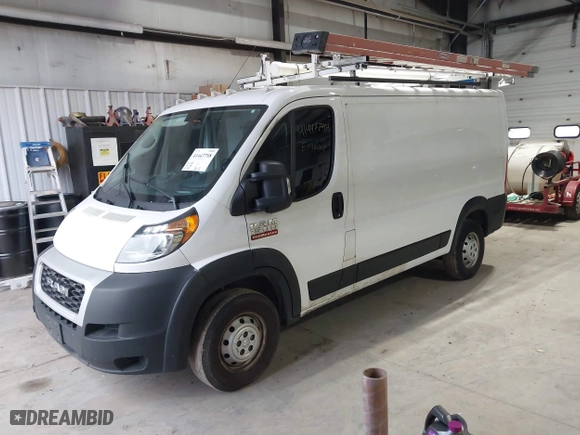 2021 Ram ProMaster Cargo Van with VIN 3C6LRVAG5ME559835, listed as a IAAI auction lot 41447798 with 121,784 mi miles. Bid and sale history available at carsss.com. Image 18.