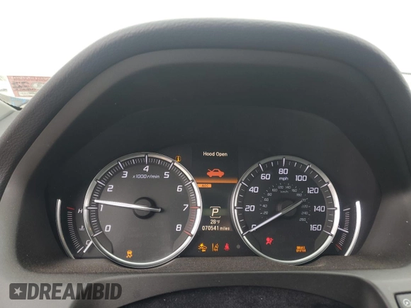 2019 Acura TLX w/Technology Pkg with VIN 19UUB1F50KA003970, listed as a Copart auction lot 88064115 with 70,541 mi miles and Salvage Title. Bid and sale history available at carsss.com. Image 9.