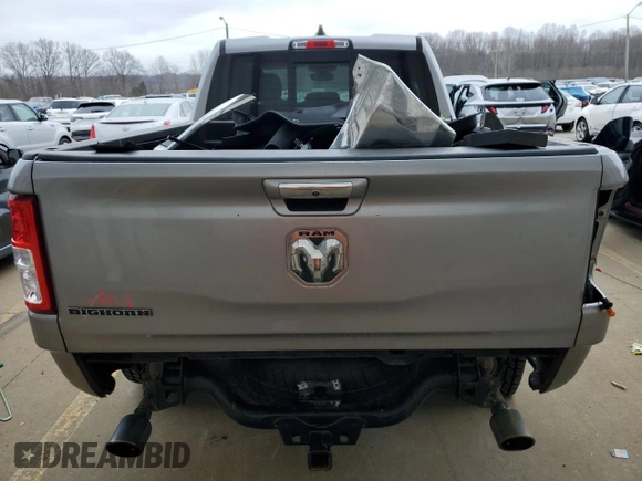2020 Ram 1500 Big Horn with VIN 1C6RREBT1LN252761, listed as a Copart auction lot 43066795 with 103,821 mi miles and Salvage Title. Bid and sale history available at carsss.com. Image 6.