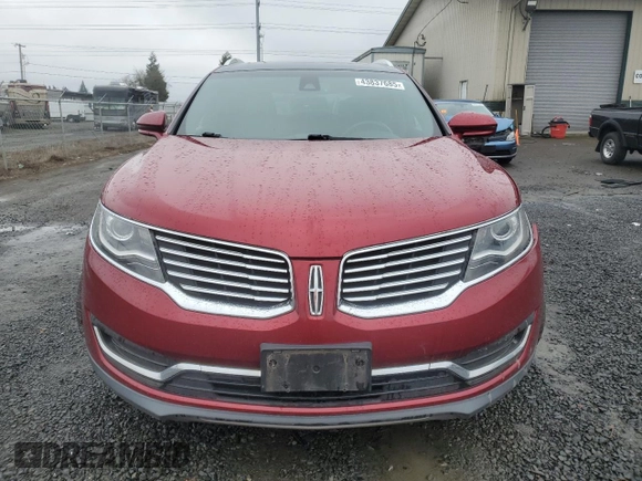 2016 Lincoln MKX Reserve with VIN 2LMTJ8LR3GBL27908, listed as a Copart auction lot 43837685 with 141,181 mi miles and Salvage Title. Bid and sale history available at carsss.com. Image 5.