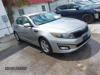 2014 Kia Optima LX with VIN 5XXGM4A76EG271706, listed as a IAAI auction lot 42444754 with 165,899 mi miles and . Bid and sale history available at DreamBid. Image 1.