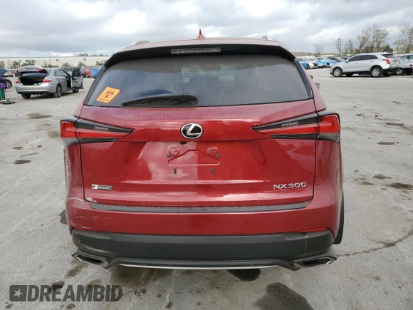 2020 Lexus NX with VIN JTJSARDZ8L5011464, listed as a Copart auction lot 44182665 with 45,620 mi miles and Salvage Title. Bid and sale history available at carsss.com. Image 6.