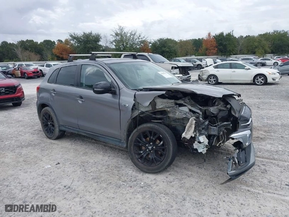 2018 Mitsubishi Outlander Sport ES 2.0 with VIN JA4AP3AU2JU014246, listed as a IAAI auction lot 41045371 with 129,846 mi miles. Bid and sale history available at carsss.com. Image 1.