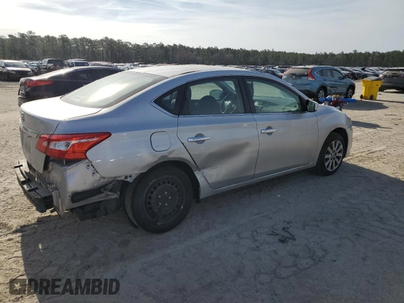 2018 Nissan Sentra S with VIN 3N1AB7AP0JY297249, listed as a Copart auction lot 47443315 with 153,058 mi miles and Salvage Title. Bid and sale history available at DreamBid. Image 3.