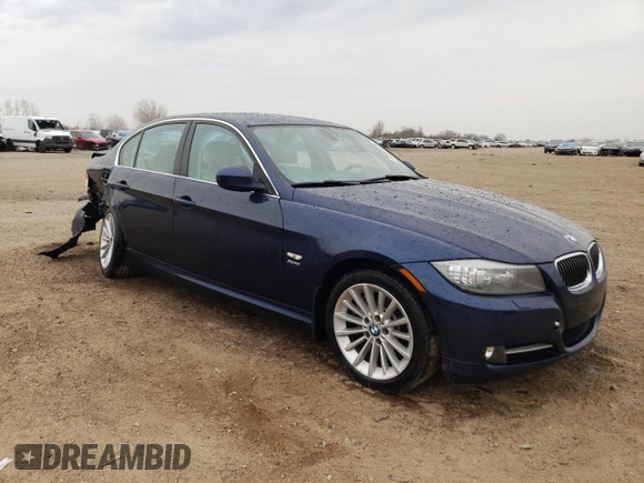 2011 BMW 3 Series 335i xDrive with VIN WBAPL5C54BA919777, listed as a Copart auction lot 53599895 with Not provided miles and Salvage title. Bid and sale history available at DreamBid. Image 4.