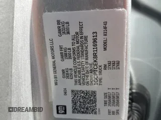 2024 Chevrolet Colorado 4WD LT z VIN 1GCPTCEK8R1169613, wystawiony jako Copart lot #56467265 z przebiegiem Nie podano mil oraz Nie do naprawy • Non repairable. Historia ofert i sprzedaży dostępna na DreamBid. Obrazek 12.