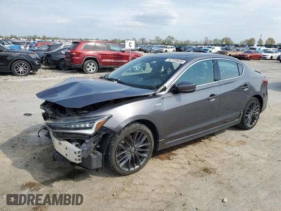 2019 Acura ILX Premium z VIN 19UDE2F83KA003985, wystawiony jako Copart lot #52759635 z przebiegiem 79 799 mil mil oraz Szkoda całkowita • Salvage title. Historia ofert i sprzedaży dostępna na DreamBid. Obrazek 1.