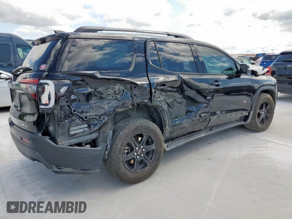 2020 GMC Acadia AT4 with VIN 1GKKNLLS6LZ184390, listed as a Copart auction lot 58044495 with Not provided miles and Salvage title. Bid and sale history available at DreamBid. Image 3.