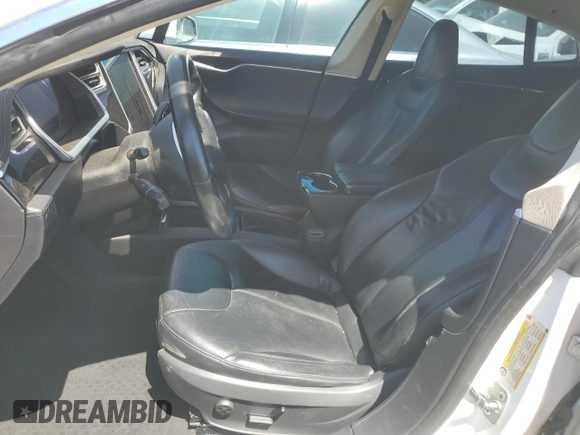 2013 Tesla Model S with VIN 5YJSA1AG9DFP13722, listed as a Copart auction lot 55988075 with 155,575 mi miles and Salvage Title. Bid and sale history available at DreamBid. Image 7.