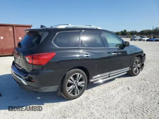 2019 Nissan Pathfinder S with VIN 5N1DR2MM7KC583616, listed as a Copart auction lot 44192815 with 51,097 mi miles and Salvage title. Bid and sale history available at DreamBid. Image 3.