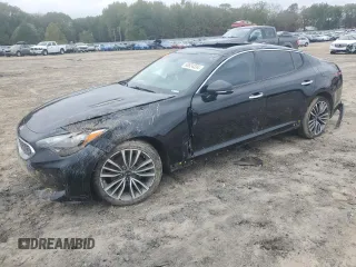 2018 Kia Stinger Premium with VIN KNAE25LA2J6017296, listed as a Copart auction lot 80624334 with 102,407 mi miles and Salvage Title. Bid and sale history available at DreamBid. Image 1.