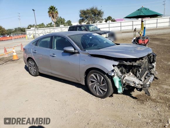 2020 Honda Insight Touring with VIN 19XZE4F92LE014287, listed as a Copart auction lot 80283814 with 67,272 mi miles and Salvage Title. Bid and sale history available at carsss.com. Image 4.