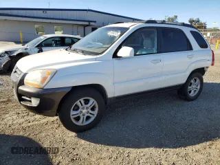 2005 Kia Sportage LX with VIN KNDJF723857134398, listed as a Copart auction lot 87893375 with 186,405 mi miles and Salvage Title. Bid and sale history available at carsss.com. Image 1.