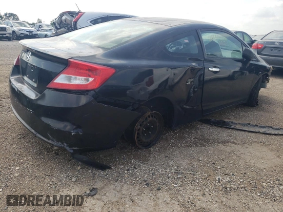 2012 Honda Civic Cpe LX with VIN 2HGFG3B55CH532751, listed as a Copart auction lot 61333684 with 226,898 mi miles and Salvage Title. Bid and sale history available at carsss.com. Image 3.